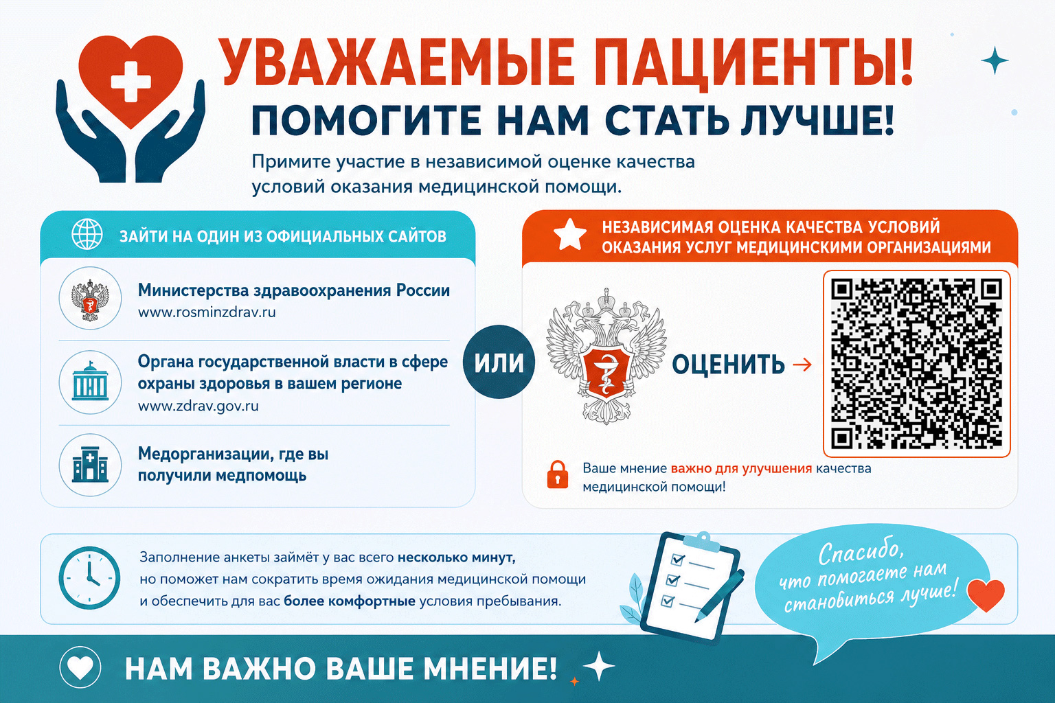 Нам важно Ваше мнение о нас